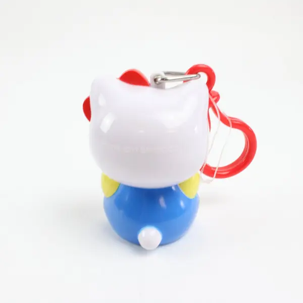 Sanrio Hello Kitty Figure Keychain Charm Red Heart Pale Pink Bow Candy Holder