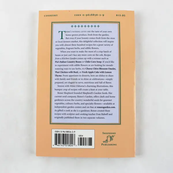Recipes from a Kitchen Garden Cookbook Renee Shepherd Fran Raboff 2003 Paperback