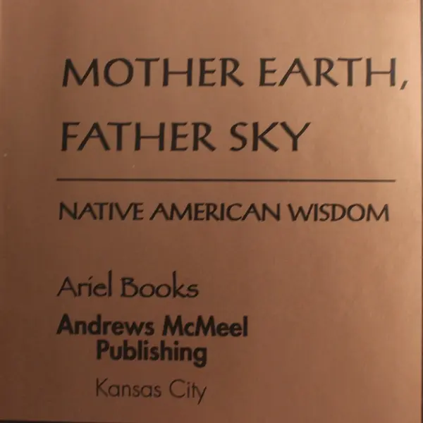 Mother Earth, Father Sky Native American Wisdom Hardcover Ariel Books