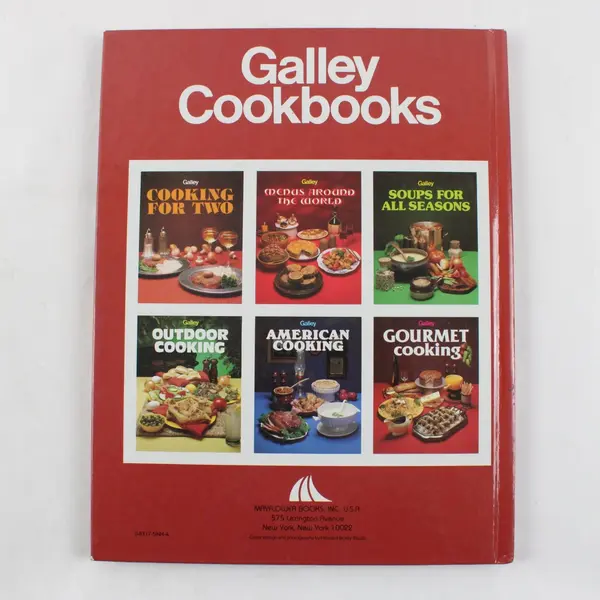 Vintage Galley Menus Around the World 1980 Hardcover Cookbook