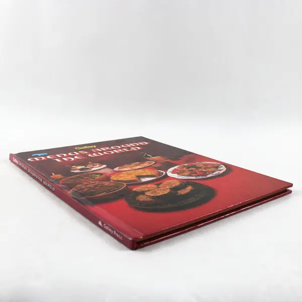 Vintage Galley Menus Around the World 1980 Hardcover Cookbook
