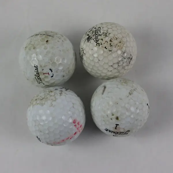 4 Used Titleist Pro V1x Golf Balls White Practice Casual Rounds