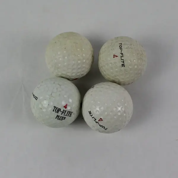 4 Mixed Brand Used Golf Balls Top-Flite Spalding 422 State Farm