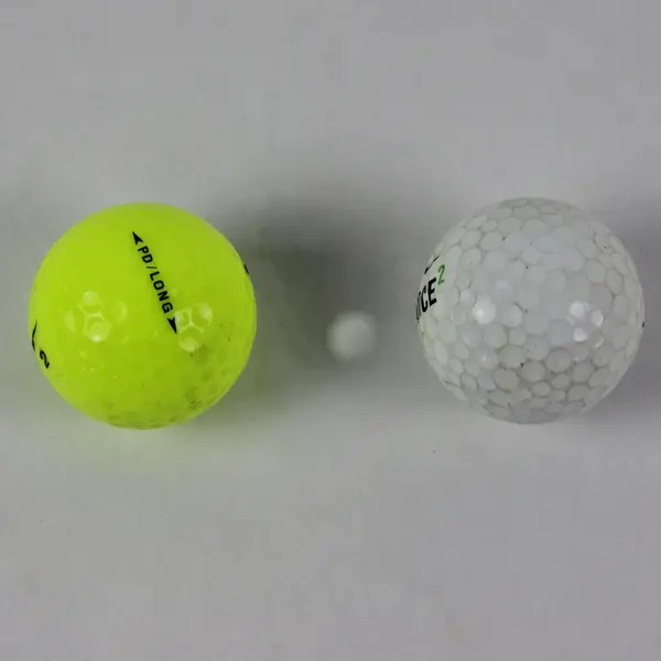 Lot of 2 Nike Juice 2 & Ginormous Golf Balls Neon Yellow White Used