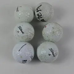 Lot of 6 Used Mixed Brand Golf Balls Titleist Quarry Oaks Practice