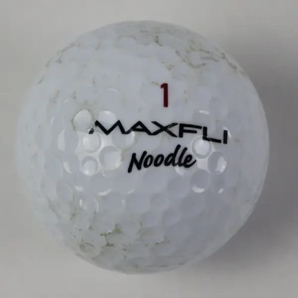 Lot of 4 Golf Balls: 2 Maxfli Noodle, 2 Slazenger Pre-Owned