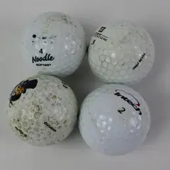 Lot of 4 Used Mixed Brand Golf Balls