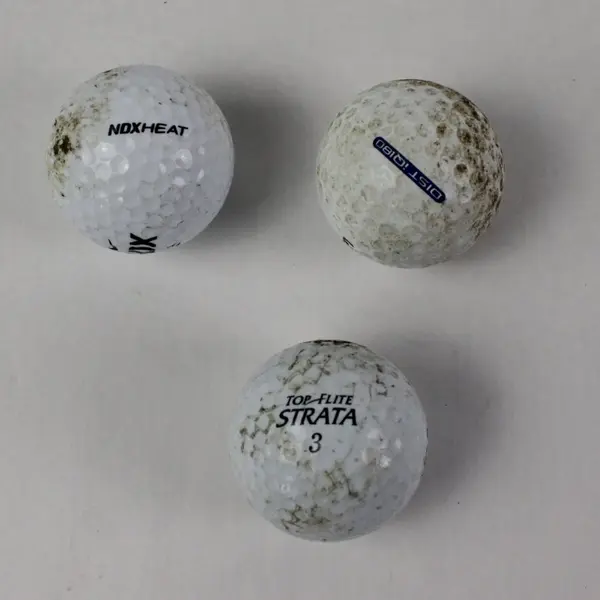 Lot of 3 Used Nike NDX Bridgestone Precept Top Flite Strata Golf Balls