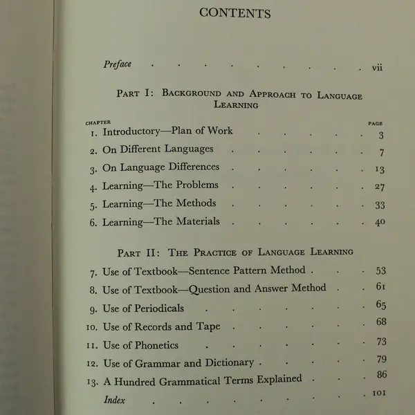 Learning a Language Alone by D.S. Parlett, 1968 Vintage Book, Good Condition