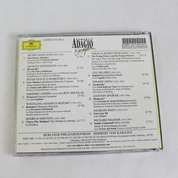 Romantic Karajan 1996 CD Featuring Berliner Philharmoniker Herbert von Karajan