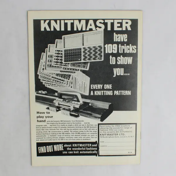 Vintage Modern Knitting Magazine Machine Knitting November 1969 Warm-up Fashions