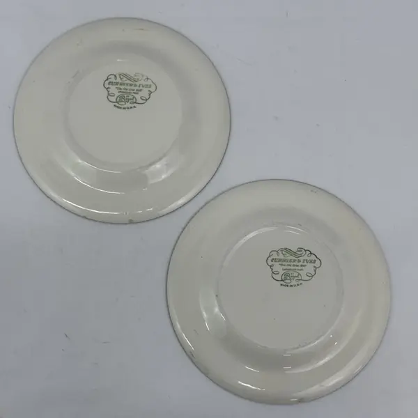 Set of 2 Royal China Currier & Ives Old Grist Mill Dinner Plates 10.5 Inch