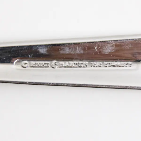 A Lot of 4 Reed & Barton 18/8 Stainless Durham-Matte Cold Meat Forks 9 Inches