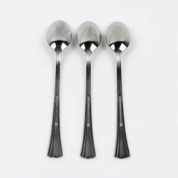 Lot of 3 Reed & Barton Brookshire Stainless Iced Tea Spoons 7.75 Inches