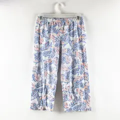 Charter Club Intimates Women's Pajama Capris Pink Blue Floral Petite PS