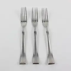 Lot of 3 Fortessa Flatware Forks 18-10 Stainless Steel Unknown Pattern