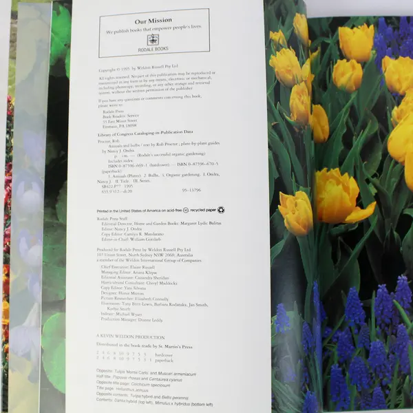 Annuals And Bulbs by Rob Proctor 1995 Rodale Hardcover