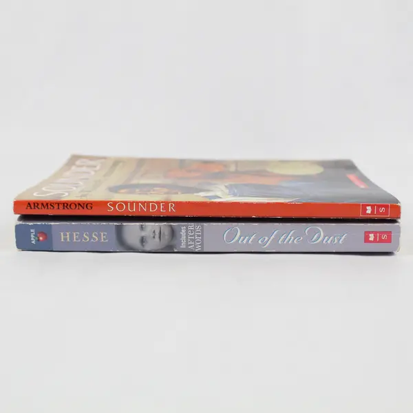 Lot of 2 Vintage Scholastic Books Sounder Out Of The Dust Paperback