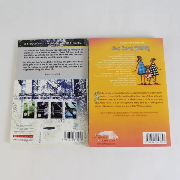 Lot of 2 Scholastic Books Young Readers Tracker One Crazy Summer Paperback