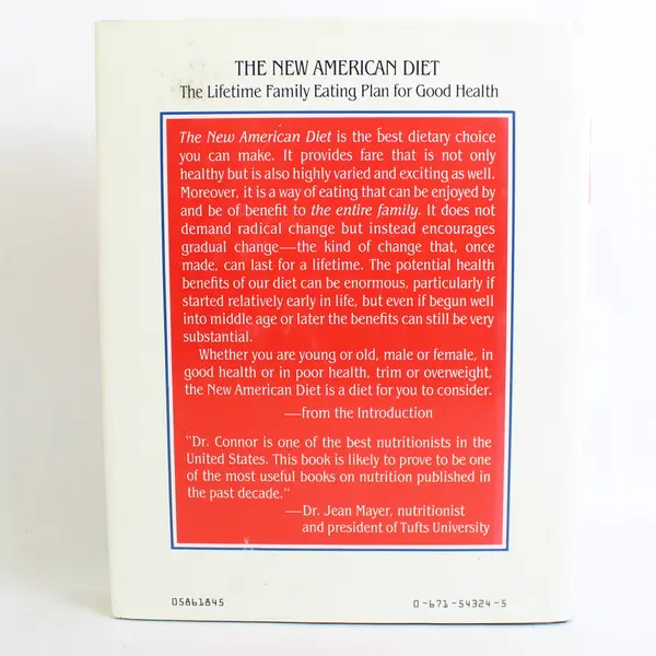 The New American Diet by Sonja L. & William E. Connor 1986 Good Condition