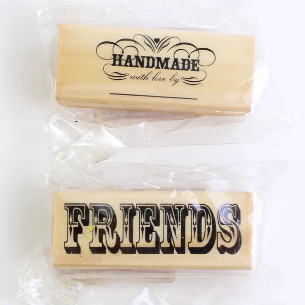 Lot of 5 Fun Rubber Stamps Wood Mounted Owls Flower Friends Handmade With Love