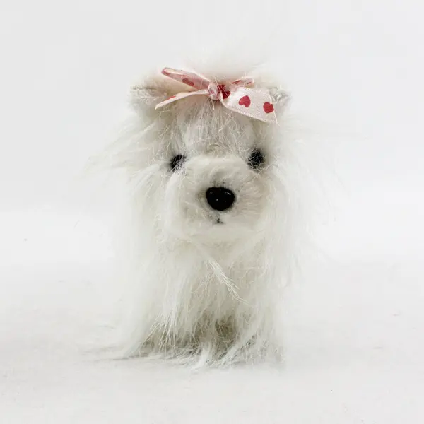 Vintage Ganz Webkinz Yorkie Plush White HM070 8in