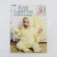 Leisure Arts 2000 Knitting Layettes Pattern Booklet 4 Layettes Carole Prior