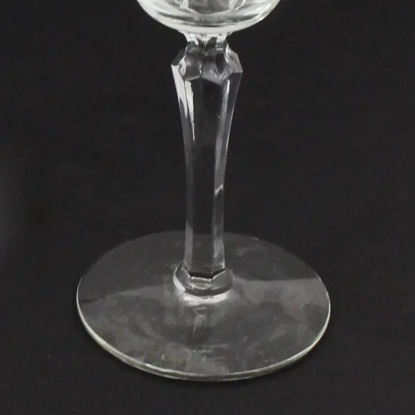 Lot of 3 Vintage Clear Coupe Champagne Saucer Glasses 6 Inch Tall