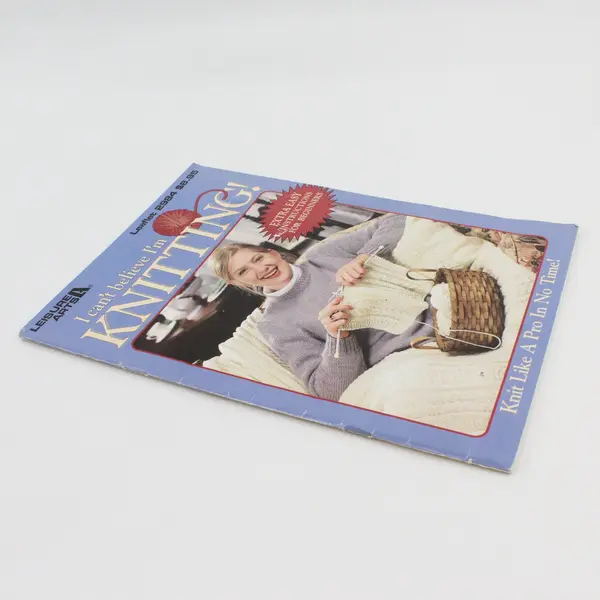 '97 Vintage Leisure Arts I Can't Believe I'm Knitting For Beginners Leaflet 2984