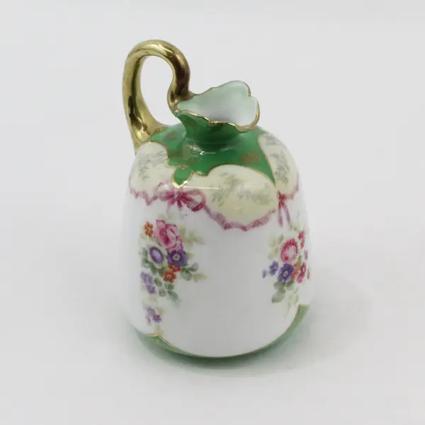 Vintage Royal Bayreuth Floral Porcelain Ewer Pitcher 5.5 Inch