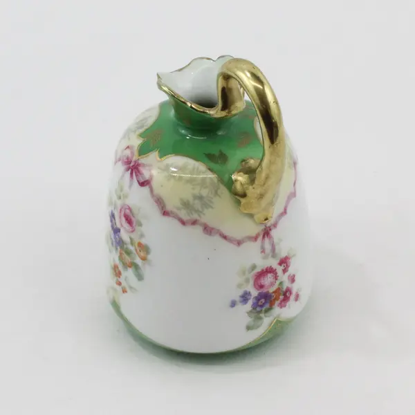Vintage Royal Bayreuth Floral Porcelain Ewer Pitcher 5.5 Inch