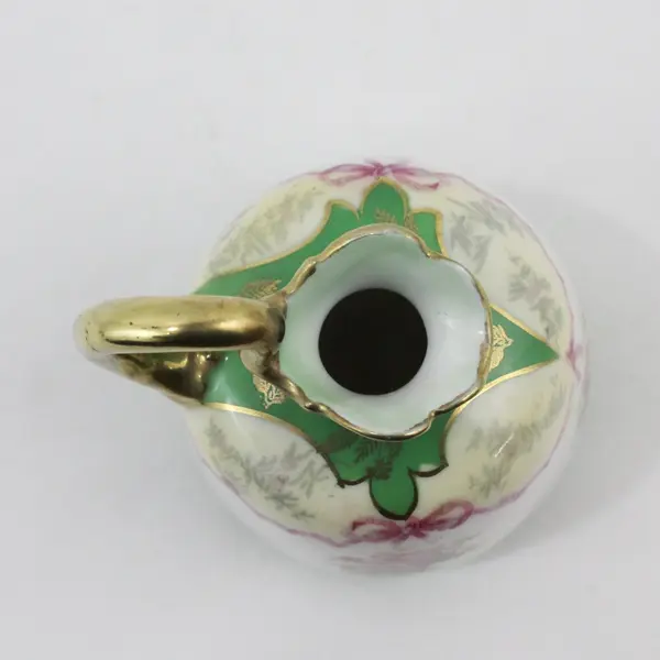 Vintage Royal Bayreuth Floral Porcelain Ewer Pitcher 5.5 Inch