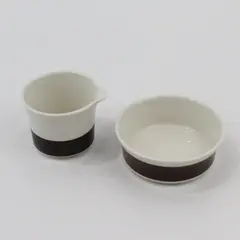 Vintage Arabia Finland Inari Ceramic Sugar Bowl & Creamer Set