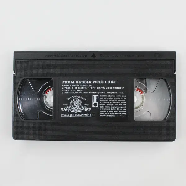 Vintage From Russia With Love James Bond VHS Tape 1995, #M205407 
