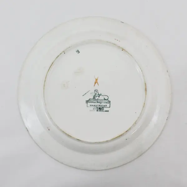 Antique Petrus Regout & Co Honc Plate 8.5" Ceramic