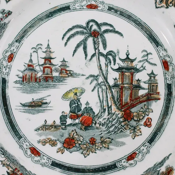 Antique Petrus Regout & Co Honc Plate 8.5" Ceramic