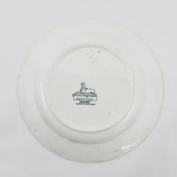 Antique Petrus Regout & Co Honc Plate 8" Ceramic
