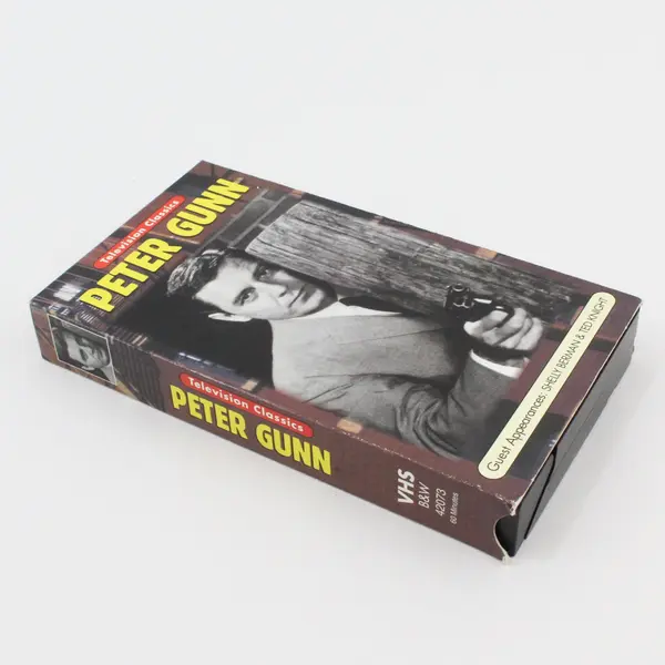 Vintage Peter Gunn TV Classics VHS Tape 1987 (The Comic and Criss Cross) B&W