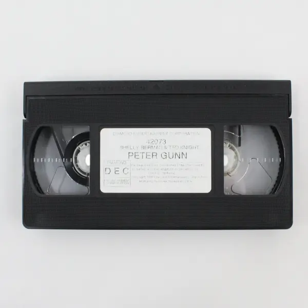Vintage Peter Gunn TV Classics VHS Tape 1987 (The Comic and Criss Cross) B&W
