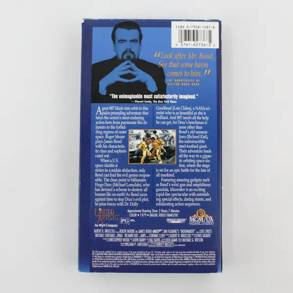 "Moonraker" James Bond VHS Tape, 1979 #M202736 
