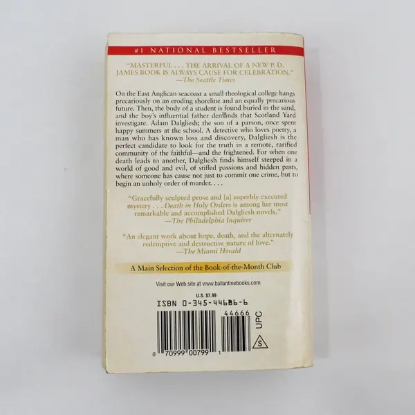 Death in Holy Orders by P.D. James - 2001 Vintage