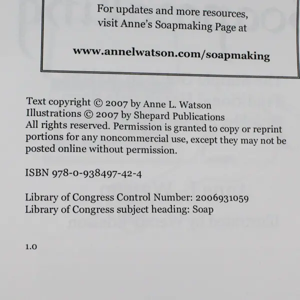 Smart Soapmaking by Anne L. Watson 2007 Trade Paperback