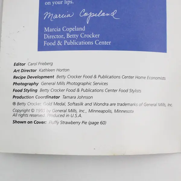 Gold Medal Delicious Summer Desserts Marcia Copeland 1995 Paperback Cookbook