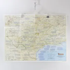 1986 National Geographic The Making of America Texas Map Booklet