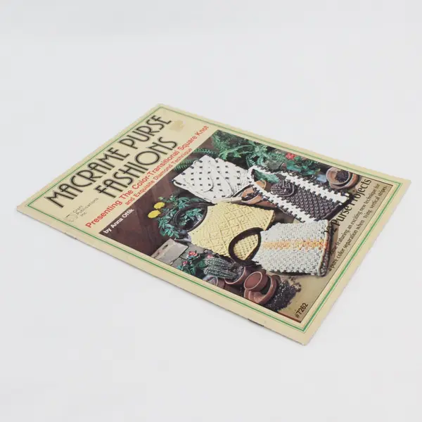 1978 Craft Publications Macrame Purse Fashions #7262 Anna Offik 22 Purse