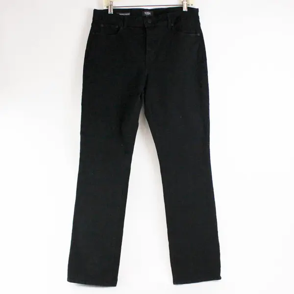 NYDJ Marilyn Black Straight Leg Jeans Women's Size 14