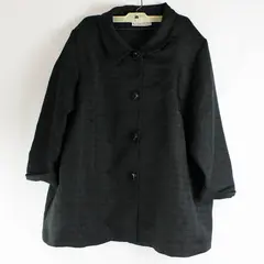 George Simonton Simonton Says Women's Black Button-Front Jacket Sz 18