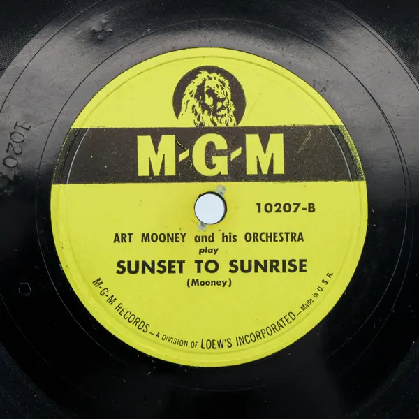 Art Mooney Blue Bird Of Happiness & Sunset To Sunrise 10" Shellac Record