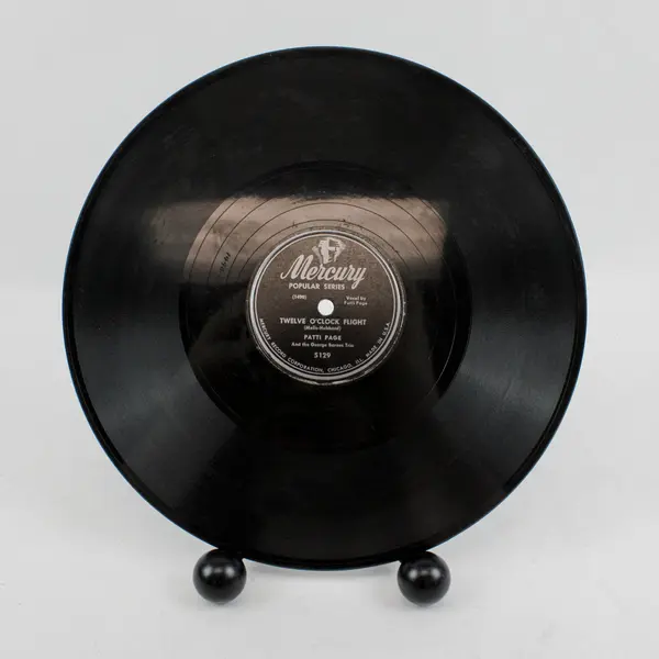 Patti Page & Geo. Barnes Trio Confess 12 O'Clock Flight 78 RPM 10" Mercury 5129