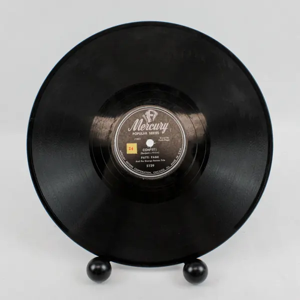 Patti Page & Geo. Barnes Trio Confess 12 O'Clock Flight 78 RPM 10" Mercury 5129